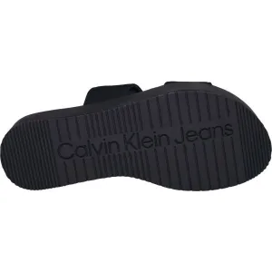 Calvin Klein FLATFORM SANDAL WEBBINGIN Dámske sandále, čierna, veľkosť
