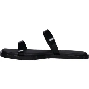Calvin Klein DOUBLE BAR SLIDE Dámske sandále, čierna, veľkosť