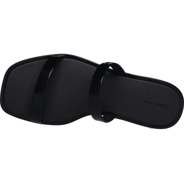 Calvin Klein DOUBLE BAR SLIDE Dámske sandále, čierna, veľkosť