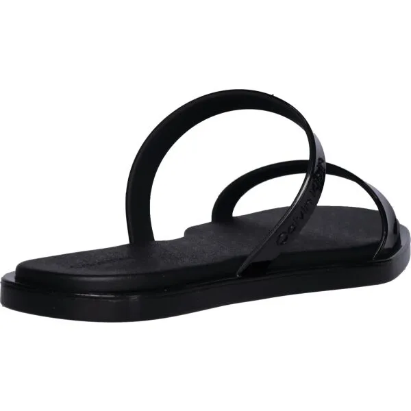 Calvin Klein DOUBLE BAR SLIDE Dámske sandále, čierna, veľkosť