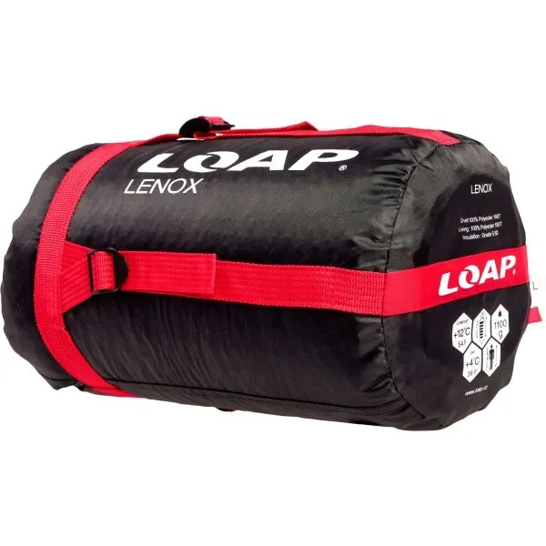 LOAP LENOX Spací vak, čierna, veľkosť 220 cm - pravý zips