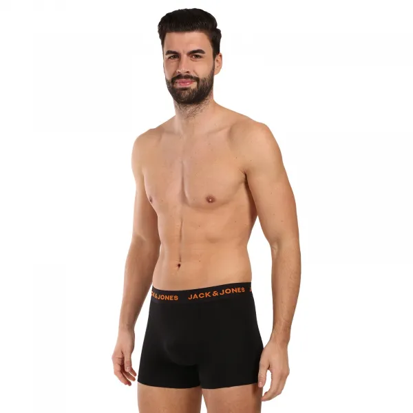 5PACK pánske boxerky Jack and Jones čierné (12167028-BLK/BLK) M, trenky