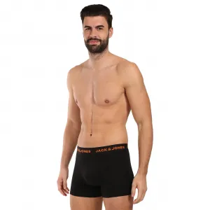 5PACK pánske boxerky Jack and Jones čierné (12167028-BLK/BLK) M, trenky