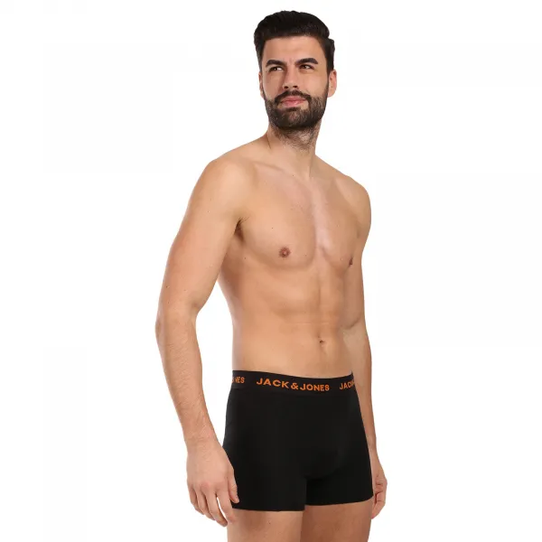 5PACK pánske boxerky Jack and Jones čierné (12167028-BLK/BLK) M, trenky