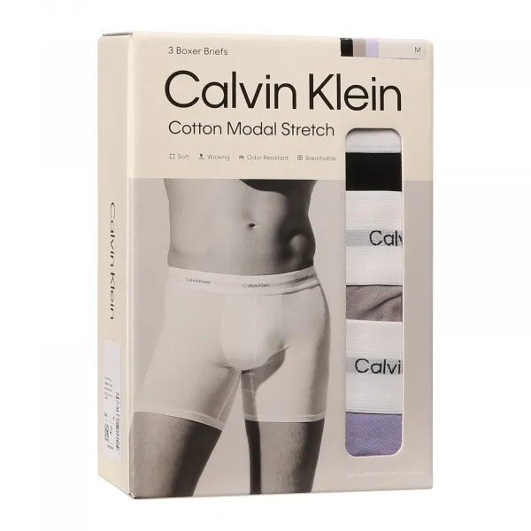 3PACK pánske boxerky Calvin Klein viacfarebné (NB4264-VW6) S, trenky