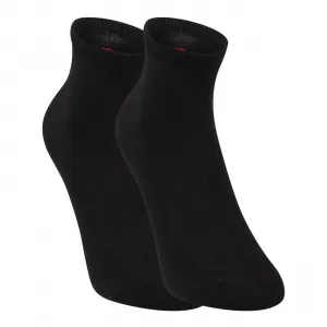 2PACK ponožky HUGO členkové čierne (50516396 001) M