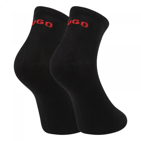 2PACK ponožky HUGO členkové čierne (50516396 001) M