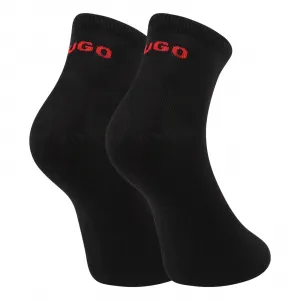 2PACK ponožky HUGO členkové čierne (50516396 001) M
