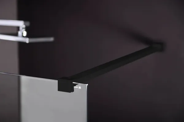 MODULAR SHOWER BLACK jednodílná zástěna pevná k instalaci na zeď, 800 mm MS1-80B