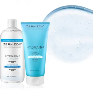 Dermedic Hydrain3 Hialuro krémový čistiaci gél pre dehydratovanú suchú pleť 200 ml