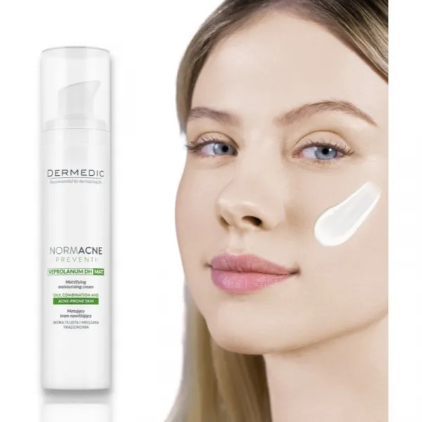 Dermedic Normacne Preventi zmatňujúca hydratačná starostlivosť pre mastnú a zmiešanú pleť 40 ml