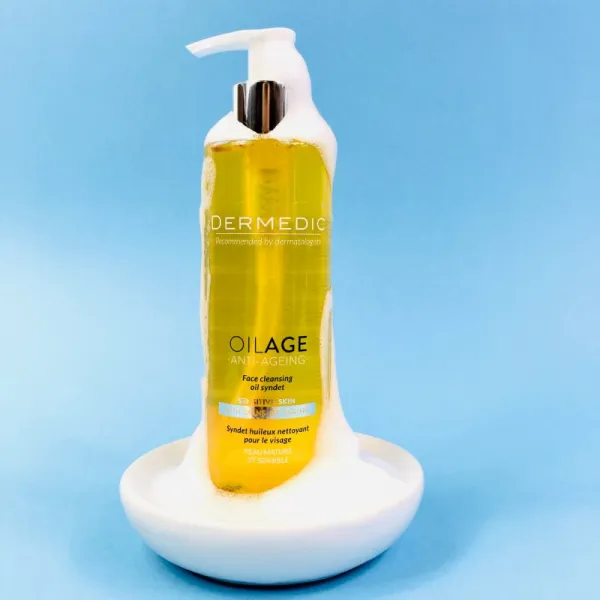 Dermedic Oilage Anti-Ageing olejový syndet na umývanie tváre 200 ml