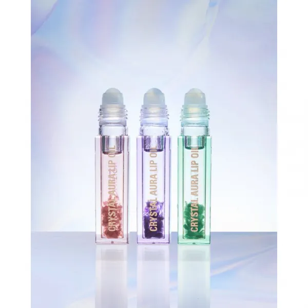 Revolution Crystal Aura olej na pery pre výživu a hydratáciu odtieň Aventurine Cucumber 2.5 ml