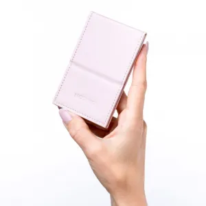 Notino Mirrors Compact Mirror kozmetické zrkadielko Leatherette Beige 1 ks