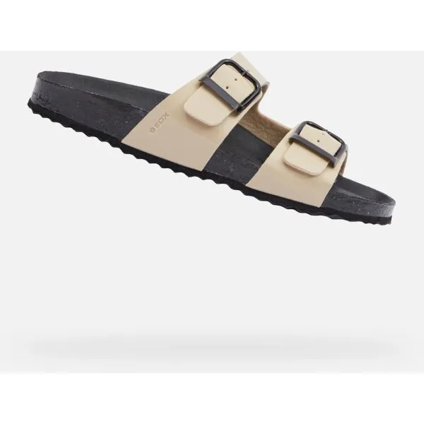 Beige women's slippers Geox Brionia R - Women's