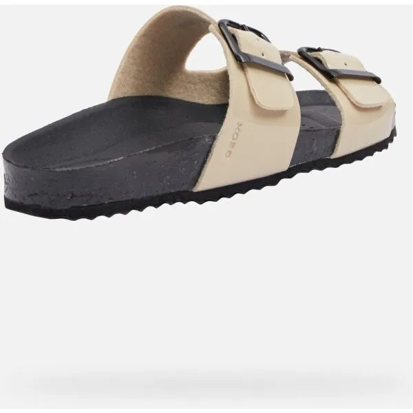Beige women's slippers Geox Brionia R - Women's