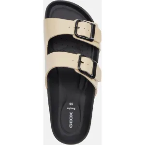 Beige women's slippers Geox Brionia R - Women's