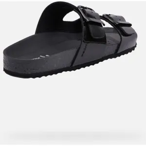 Black women's slippers Geox Brionia R - Women's