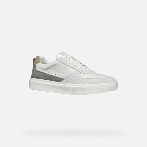 Cream men's sneakers Geox Deiven - Men's