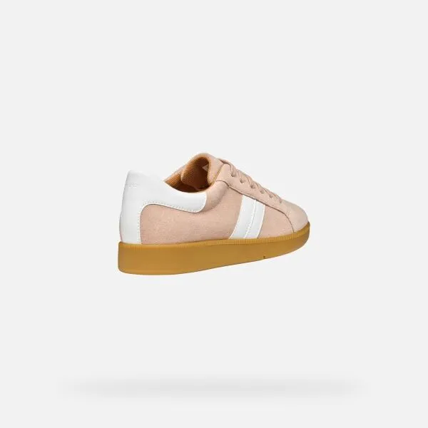 Cream women's sneakers Geox Meleda - Women's