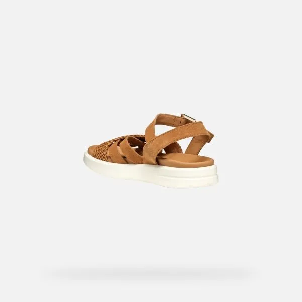Brown women's sandals Geox XAN2S - Women's
