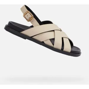 Cream women's sandals Geox Adelash - Women's