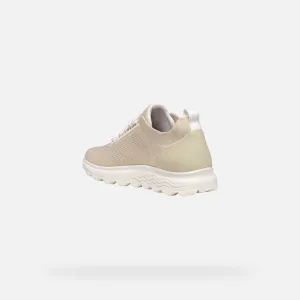 Beige women's sneakers Geox Spherica - Women's