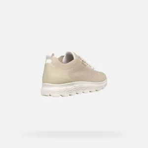 Beige women's sneakers Geox Spherica - Women's