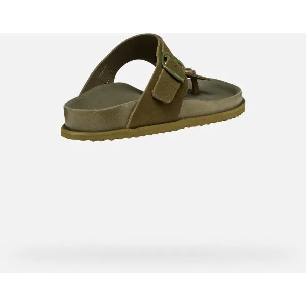 Geox D SANDYBETT Dámske žabky, khaki, veľkosť