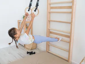 Rebrina Woodisio StrongLine Elite s polohovateľnou hrazdou - buk Farba: Prírodné drevo