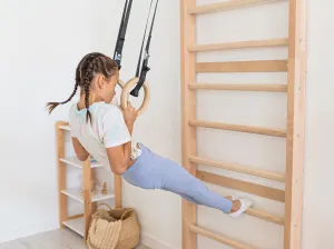 Rebrina Woodisio StrongLine Elite s polohovateľnou hrazdou - buk Farba: Prírodné drevo