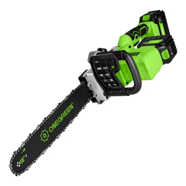 OneVan / OneGreen ONEGREEN / OneVan Najsilnejšia v ponuke, silná výkonná píla 8000W 16-palcová 40cm bezuhlíková elektrická reťazová píla.Vhodné pre batériu MAKITA 18V + rezervná reťaz v cene. Výkonné 21V  928Vf 6Ah 2 batérie