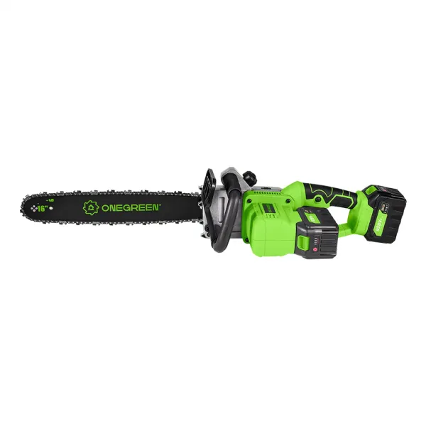 OneVan / OneGreen ONEGREEN / OneVan Najsilnejšia v ponuke, silná výkonná píla 8000W 16-palcová 40cm bezuhlíková elektrická reťazová píla.Vhodné pre batériu MAKITA 18V + rezervná reťaz v cene. Výkonné 21V  928Vf 6Ah 2 batérie