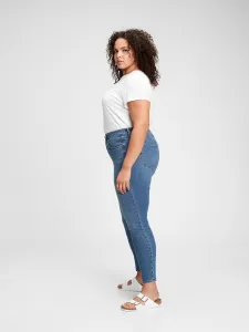GAP Džínsy high rise true skinny with secret smoothing pockets Modrá