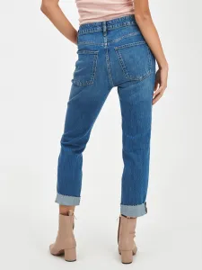 Modré dámské džíny GAP Mid rise universal slim boyfriend jeans