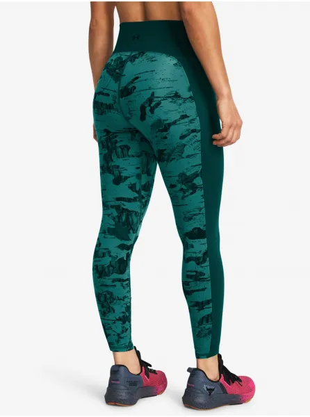 Tmavozelené športové legíny Under Armour Pjt Rck LG Ankl Pt Lg