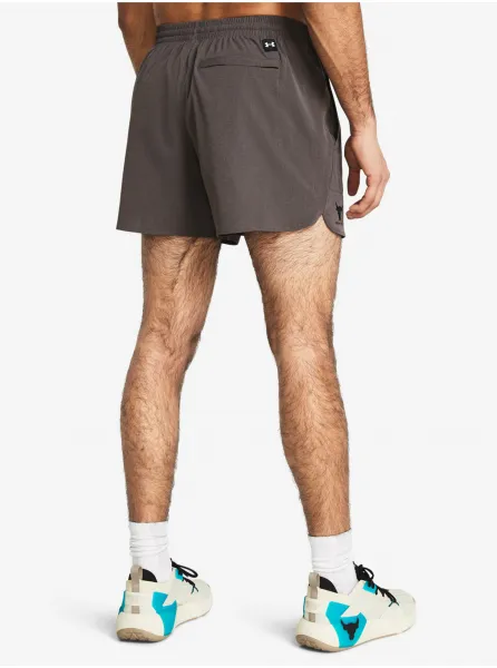 Tmavo hnedé športové kraťasy Under Armour Pjt Rck Camp Short
