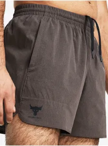 Tmavo hnedé športové kraťasy Under Armour Pjt Rck Camp Short