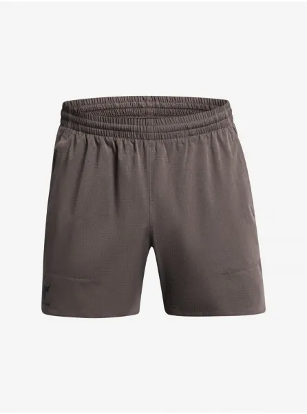 Tmavo hnedé športové kraťasy Under Armour Pjt Rck Camp Short