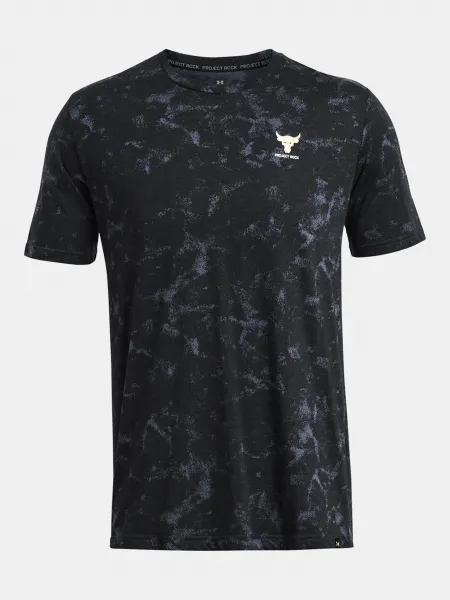 Čierne pánske športové tričko Under Armour UA Project Rock Payoff Printed Graphic