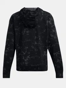 Čierna dámska vzorovaná mikina Under Armour Project Rock Terry Underground Hoodie