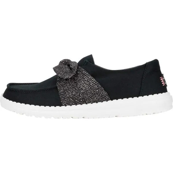 HEY DUDE WENDY BOW ESSENTIALS Dámska voľnočasová obuv, čierna, veľkosť