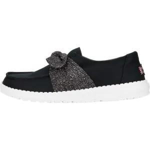 HEY DUDE WENDY BOW ESSENTIALS Dámska voľnočasová obuv, čierna, veľkosť