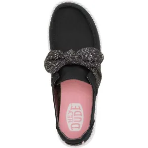 HEY DUDE WENDY BOW ESSENTIALS Dámska voľnočasová obuv, čierna, veľkosť