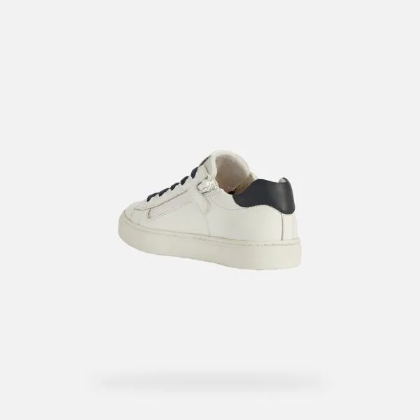 White boys' sneakers Geox Nashik - Boys