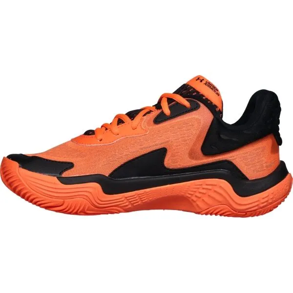 Under Armour SPAWN 7 Pánska basketbalová obuv, oranžová, veľkosť 43