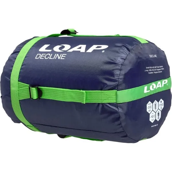 LOAP DECLINE Spací vak, tmavo modrá, veľkosť 220 cm - pravý zips