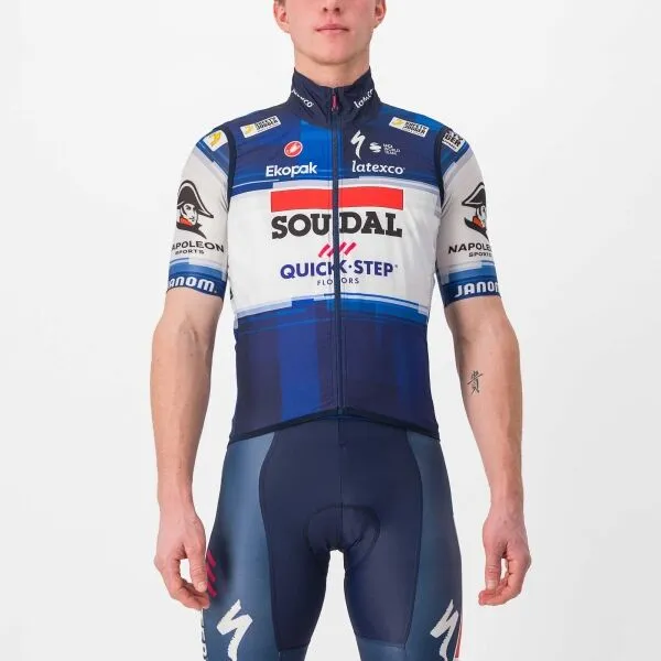 Castelli QUICK STEP PRO LIGHT Pánska cyklistická vesta, tmavo modrá, veľkosť
