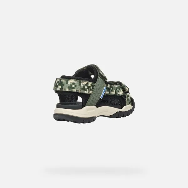 Dark green boys' sandals Geox Borealis - Boys