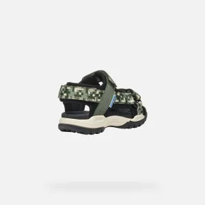 Dark green boys' sandals Geox Borealis - Boys